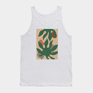 Botanical Leaves - Minimalist Abstract Tank Top